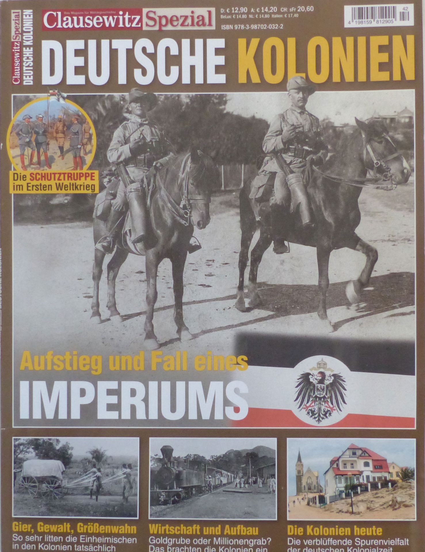 Deutsche Kolonien Clausewitz Spezial (Literatur), Farbmagazin durchgehend Farb - u. s/w-Abb. auf ca.