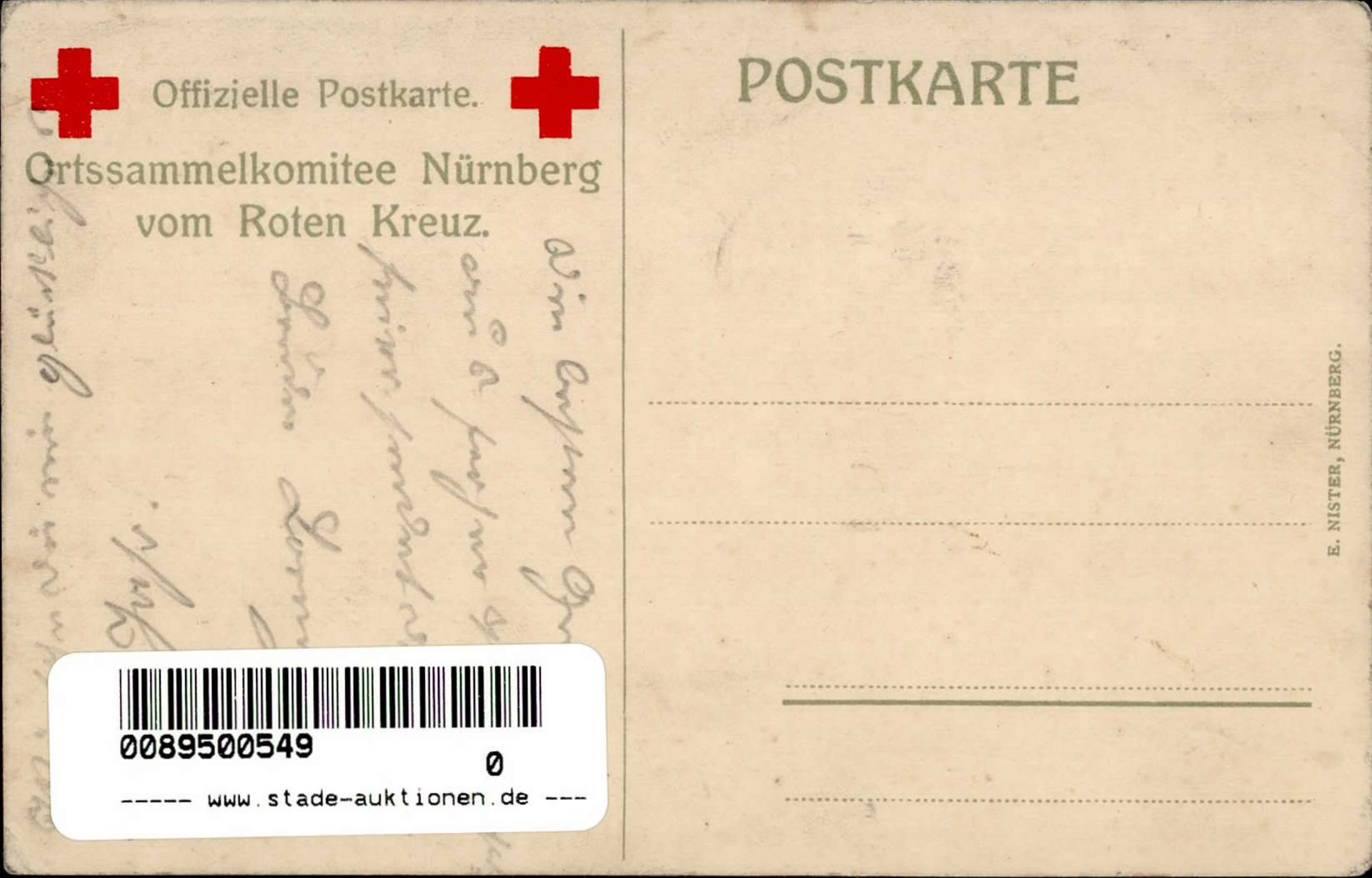 WK I Kriegsweihnachten Rotes Kreuz 1916 I-II - Image 2 of 2