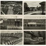 Olympiade 1936 Berlin Lot mit 14 Ansichtskarten alle mit So-Stempel