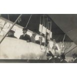 Zeppelin Fahrt der Reichstagsabgeordneten 4.09.1909 Rückseite gestpl. Hacker (Luftschiffkapitän)