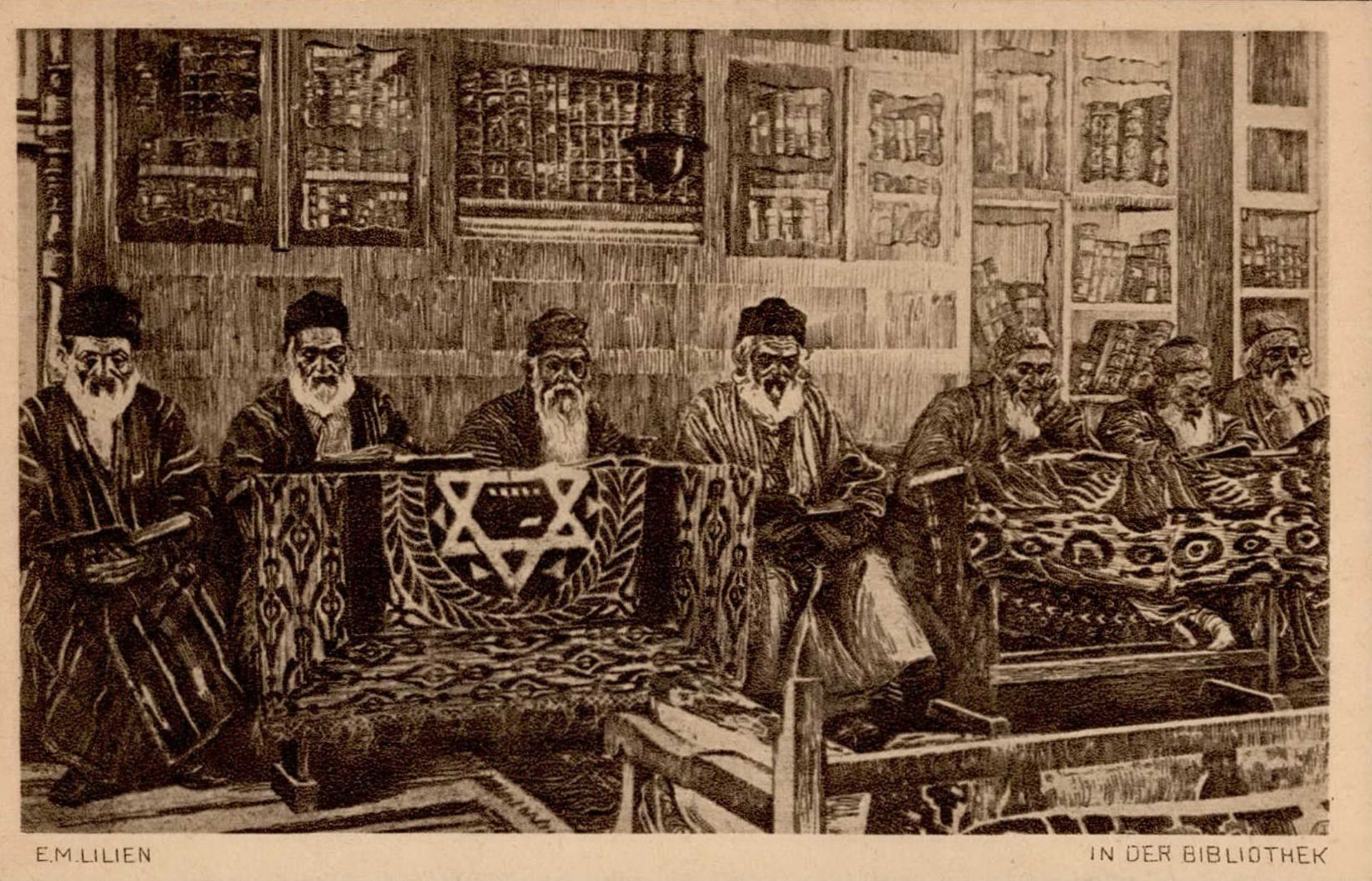 Judaika In der Bibliotek sign. Lilien, E.M. I-II