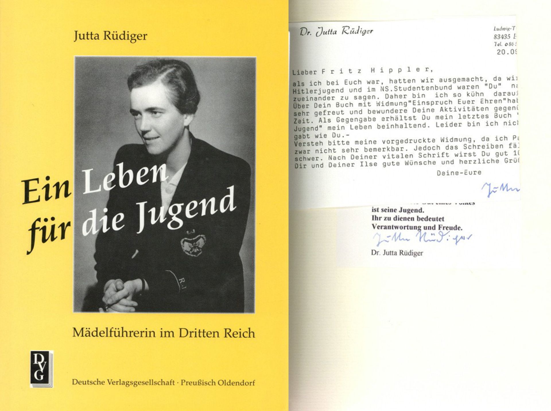 Buch WK II Ein Leben für die Jugend Mädelführerin im Dritten Reich von Rüdiger, Jutta 1999, Deutsche