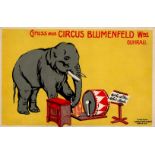 Zirkus Blumenfeld Elefant sign. Weylandt, A. I-II