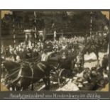 Hindenburg Foto des Reichspräsidenten von Hindenburg beim Empfang in Oldenburg Mai 1927 (12x16 cm)