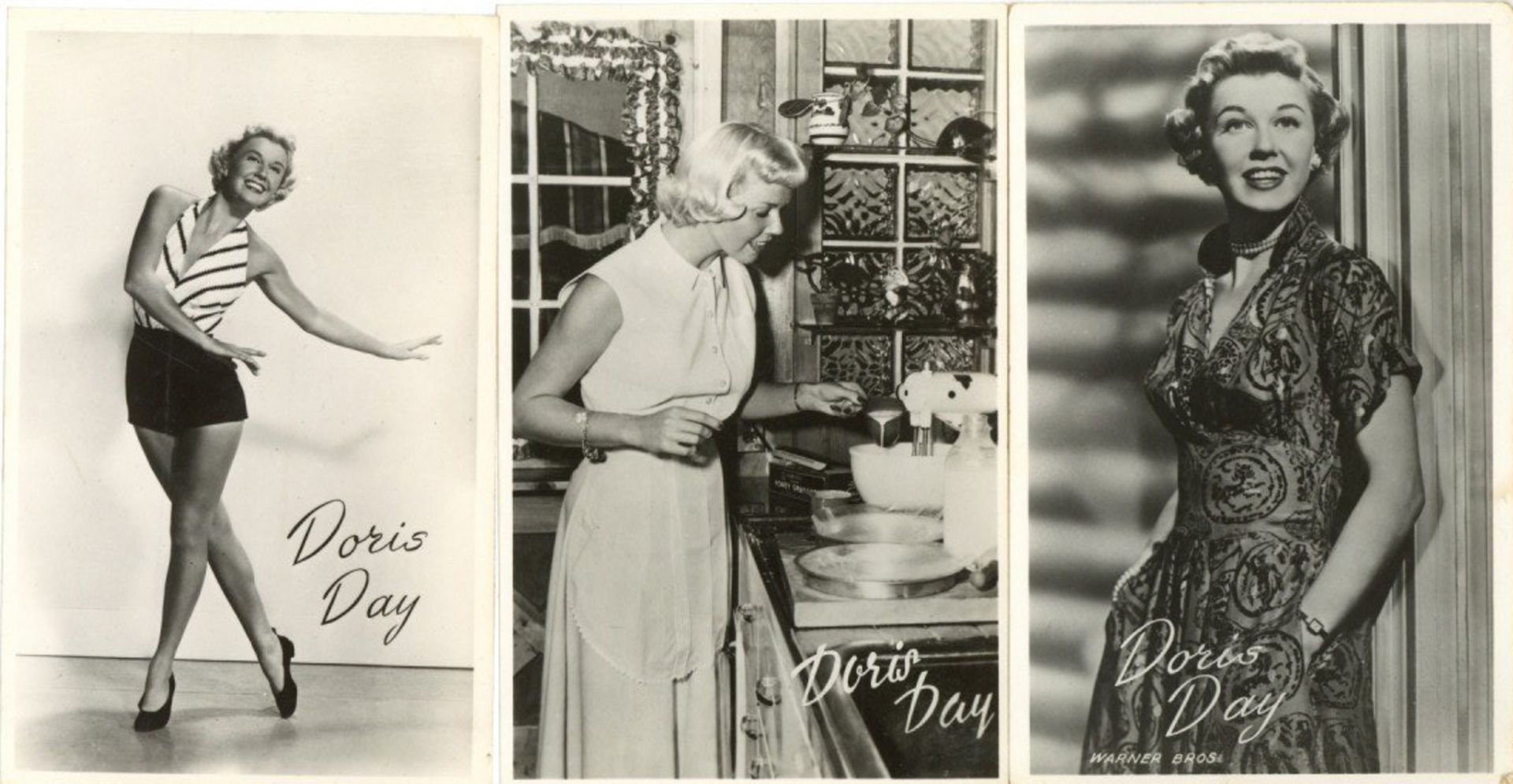 Schauspieler Day, Doris Lot mit über 130 Ansichtskarten und Autogrammkarten in 2 Alben