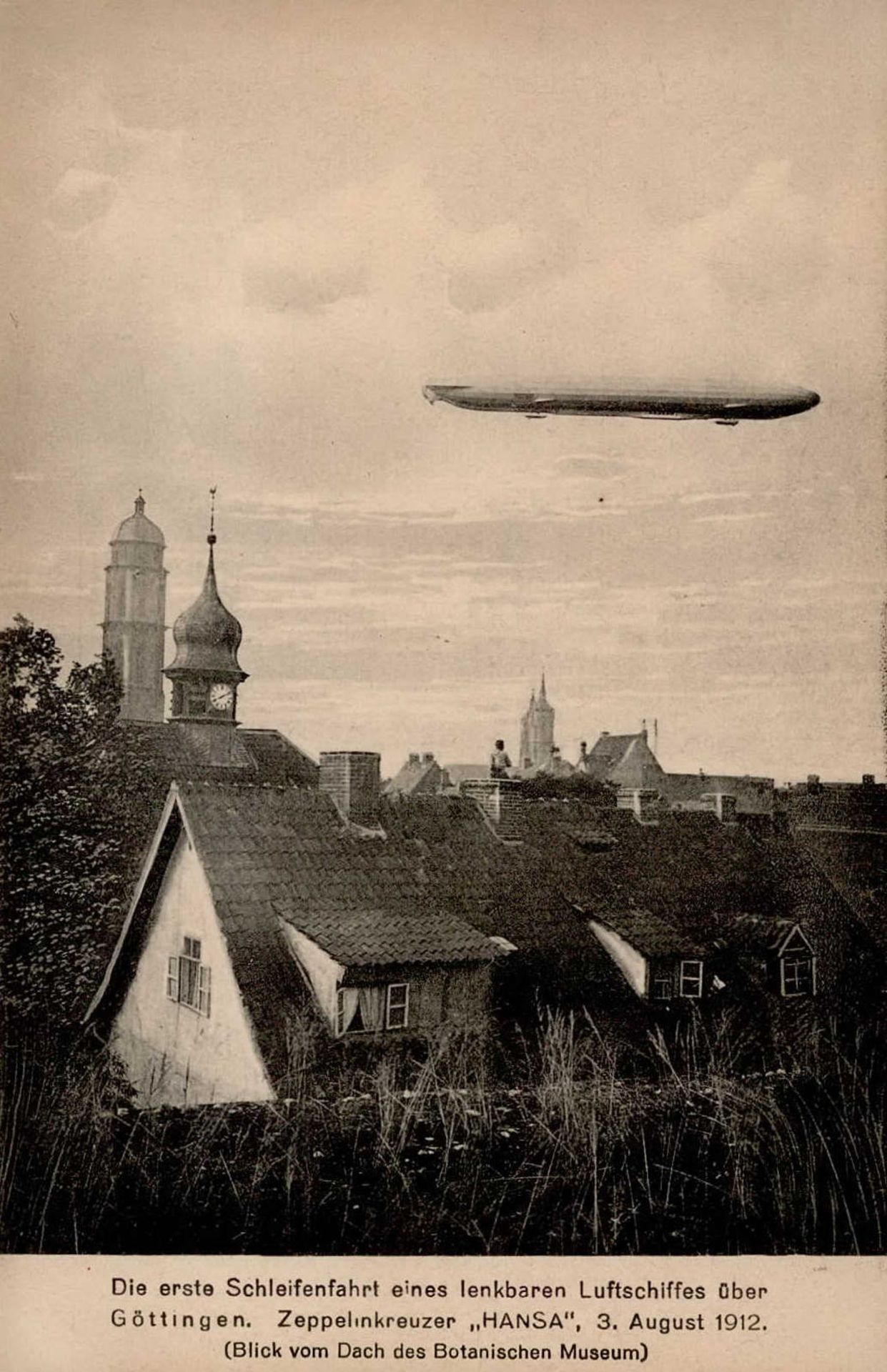 Zeppelin Göttingen Zeppelinkreuzer Hansa 1912 I-II
