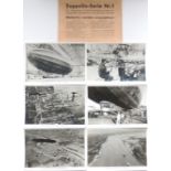 Zeppelin Serie Nr. 1, 6 Großaufnahmen in Bromsilber 11x16 cm inkl. Original-Umschlag, Bilderstelle