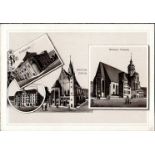 Synagoge Leipzig auf Leporello-Blatt ca. 9x12cm (keine AK)