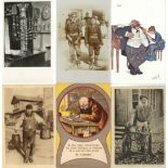 Judaika Lot mit Postkarten, antisemitische Flugblätter, Belege und Vignetten