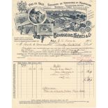 Wein Rechnung Bourgeois Frères & Cie. in Bole (Neuchatel) 26.11.1906 II