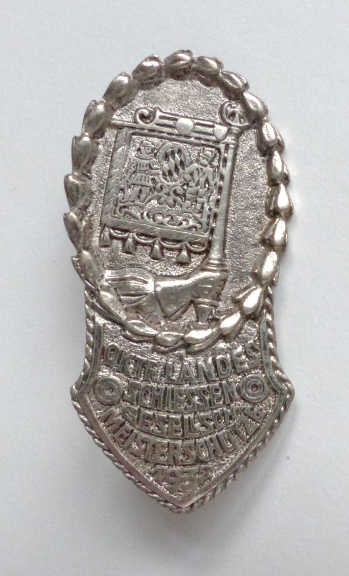 Schützen OKTF. Landesschießen Plakette silber 1938 I-II