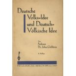Judaika Buch Deutsche Volks-Idee und Deutsch-Völkische Idee von Prof. Goldstein, Julius 1927,