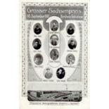 Fahrrad Großer Sachsenpreis 10. Sep. 1911 Berühmte Teilnehmer I-II (Ecken abgestossen)