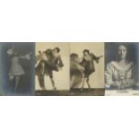 Fotograph Erfurth, Hugo Lot mit 4 Ansichtskarten 3 x Tänzerin Clotilde von Derp und 1 x