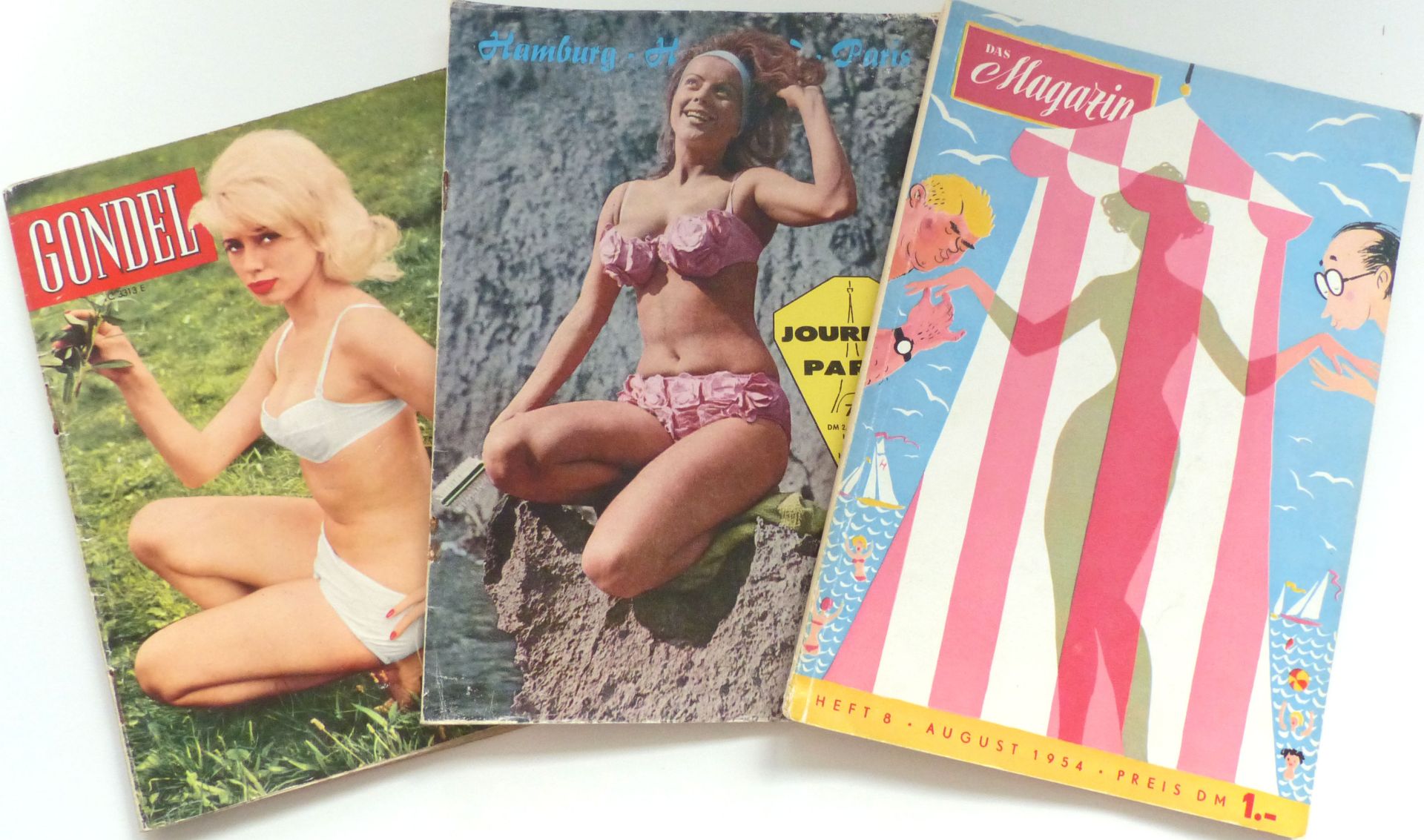 Erotik Lot mit 15 Heften meist Das Magazin und Gondel 1950er und 60er Jahre