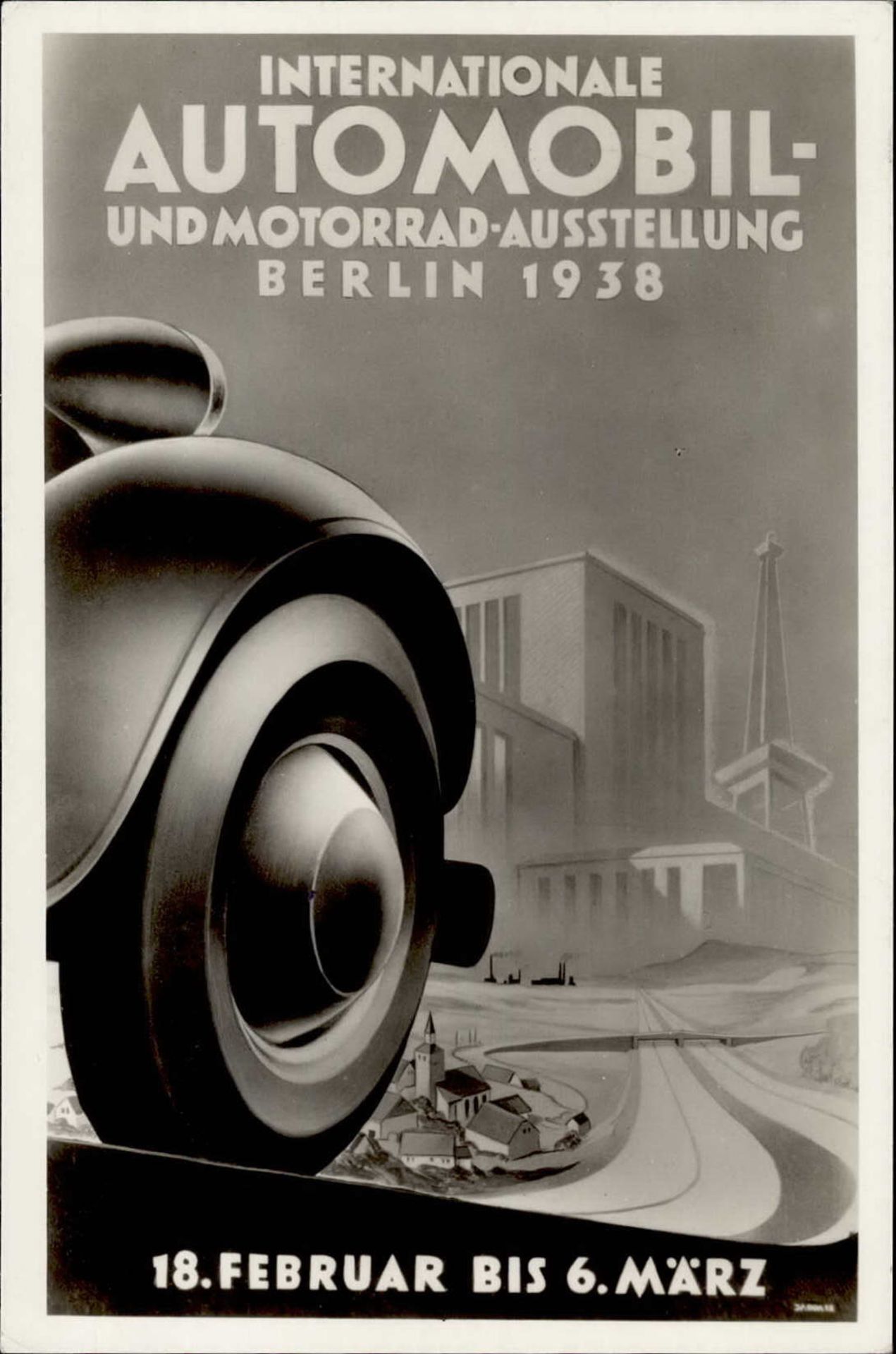 Automobilausstellung Berlin 1938 mit So-Stempel I-II