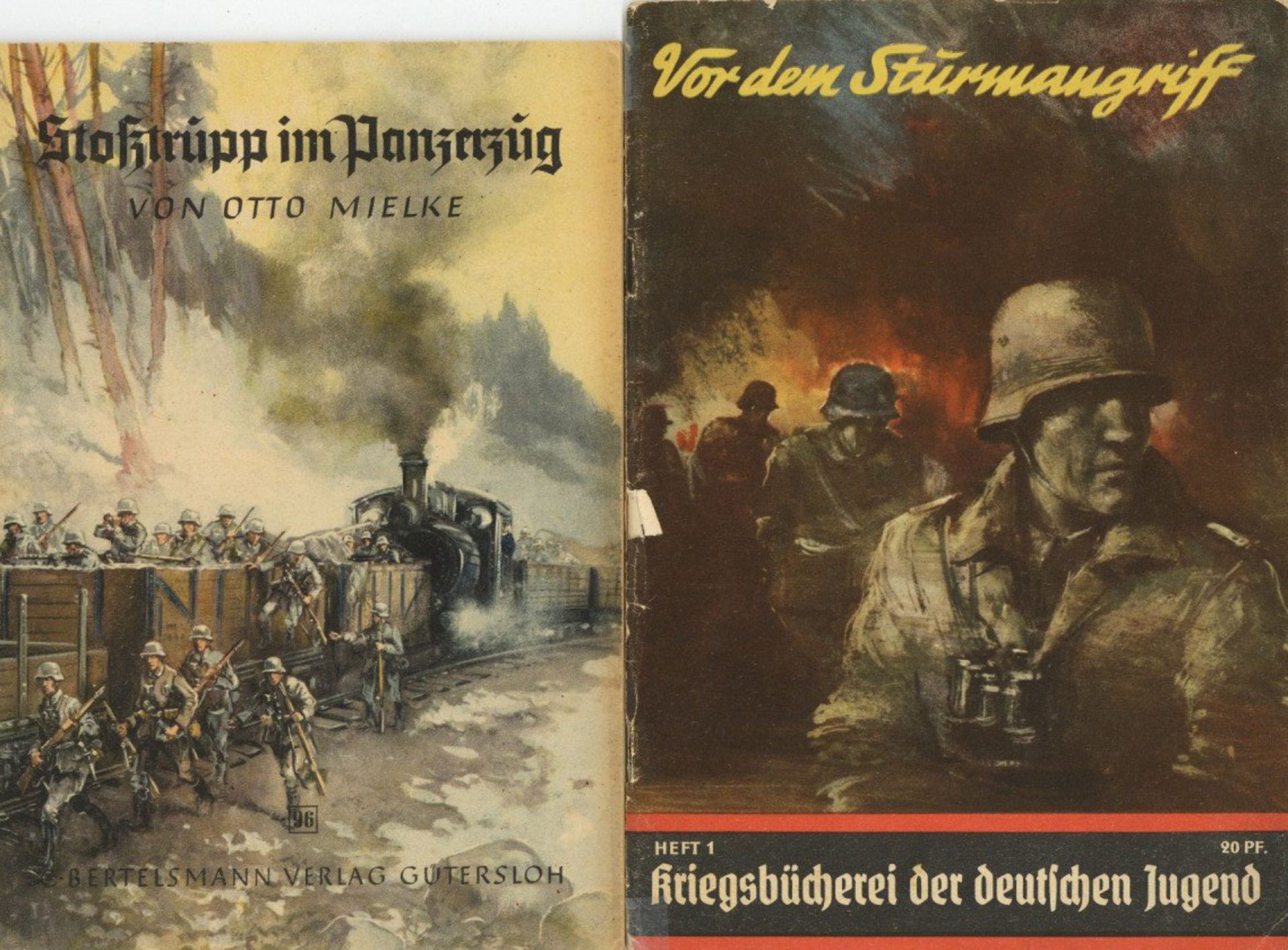 WK II Lot mit 45 Kriegsheften der Kriegsbücherei der deutschen Jugend vom Bertelsmann Verlag II