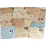 Judaika 10 Korrespondenz-Karten Jüdischer Unternehmen und 5 Briefumschläge II