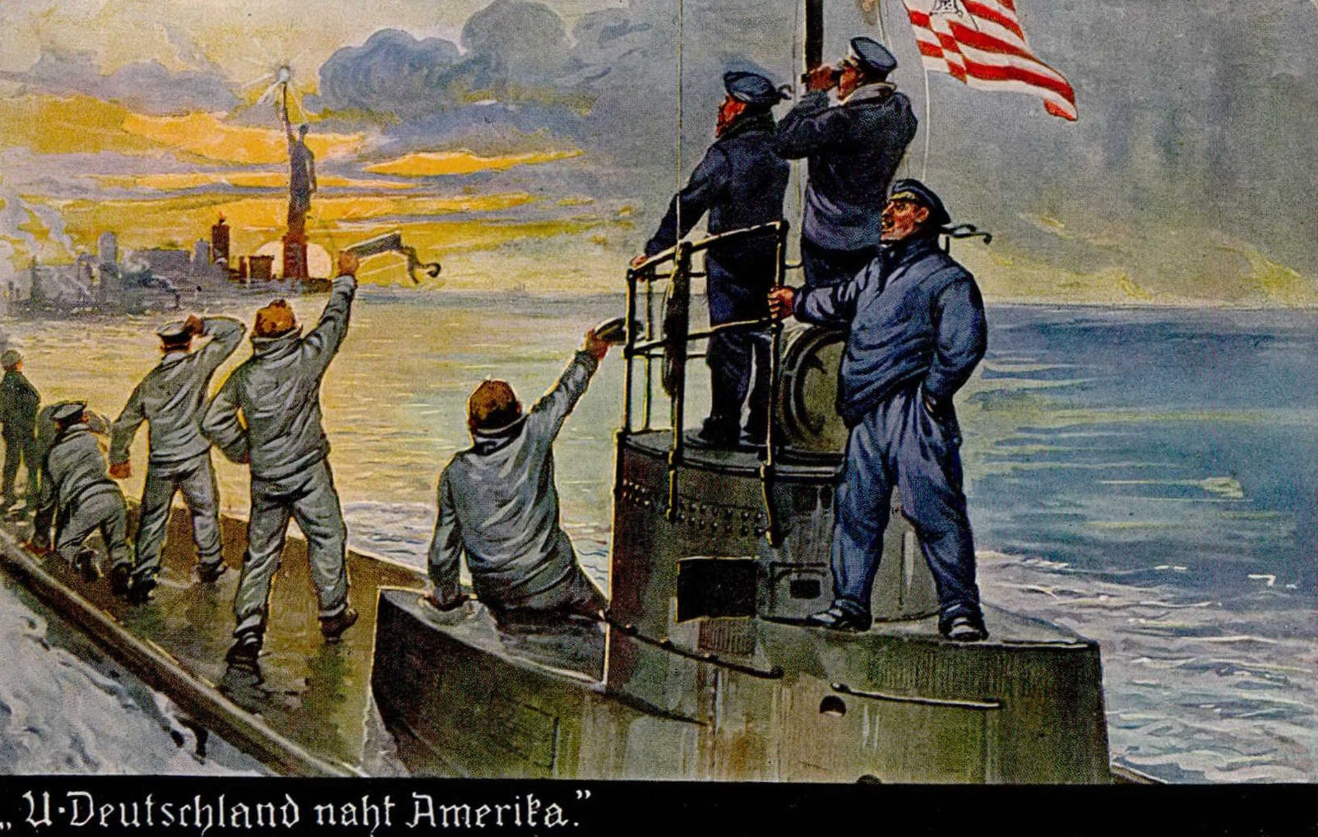 U-Boot Deutschland nach Amerika I-II (ecken leicht abgestossen)