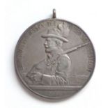 Schützen Hannover Einweihungsschießen 1905 Medaille silber 37 mm Durchmesser I-II