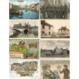 Deutschland, Ausland und Motive Lot mit 70 Ansichtskarten einfache bis mittlere Ware I-II