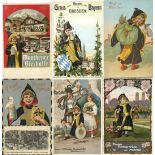 MÜNCHENER KINDL - SAMMLUNG/POSTEN von über 200 alten Ansichtskarten, einige mehrfach, sehr