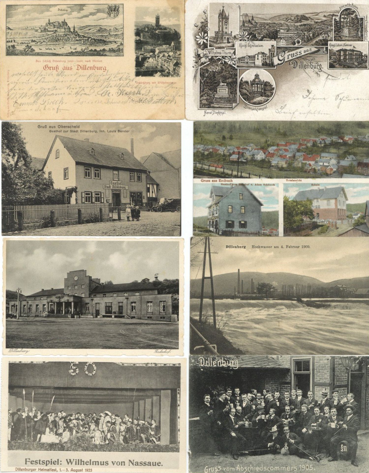 Dillenburg (6340) und Umgebung Sammlung von ca. 170 Ansichtskarten in 2 Alben teils nette Ware II