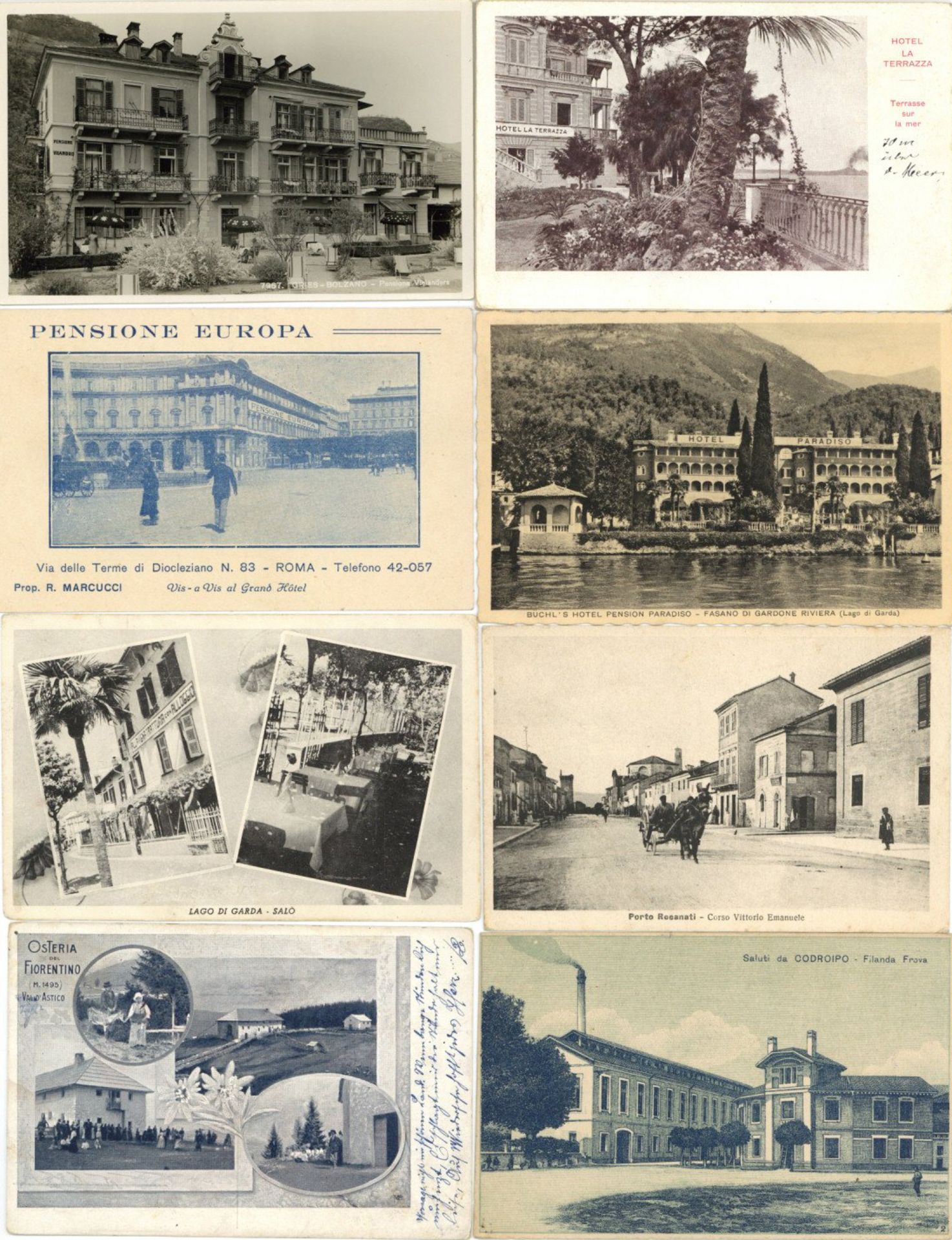 ITALIEN Partie von circa 100 Ansichtskarten I-II