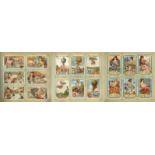 Liebig Album mit 45 Stk. 6er-Serien und vielen einzelnen Bildern I-II