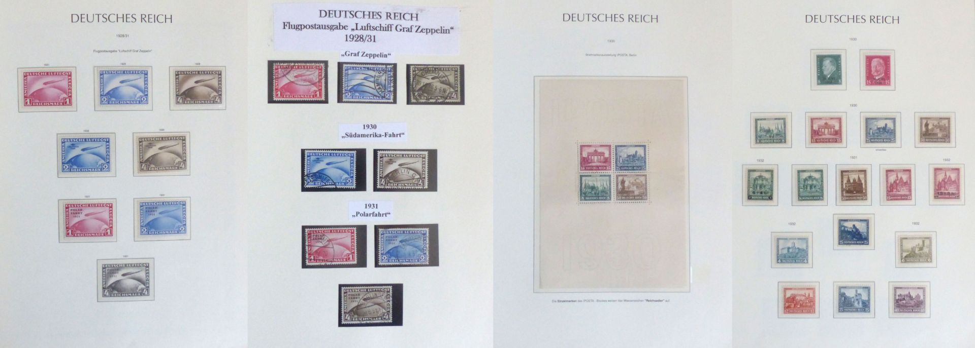 Deutsches Reich 1923-1932 Sammlung fast kpl. mit Dienst doppelt gesammelt ungebraucht/gestempelt,