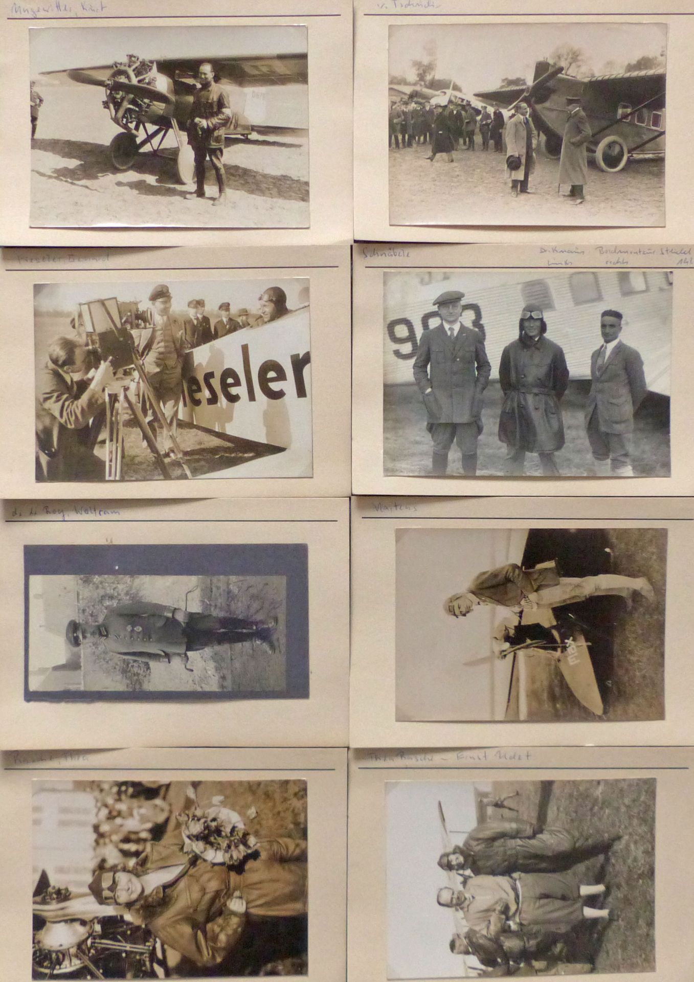 Flugwesen Pioniere FLIEGERHELDEN 30 orig. Fotos meist im Format 16,5x12 cm I-II
