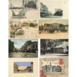 Gnesen und Umgebung Album mit ca. 100 Ansichtskarten und Belegen in unterschiedlicher Erhaltung