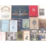 Buch WK I Konvolut mit 20 Büchern und Fotos Krieg, Kaiserreich, Regimenter