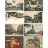 Frankreich Partie von ca. 900 Ansichtskarten vor 1945 I-II