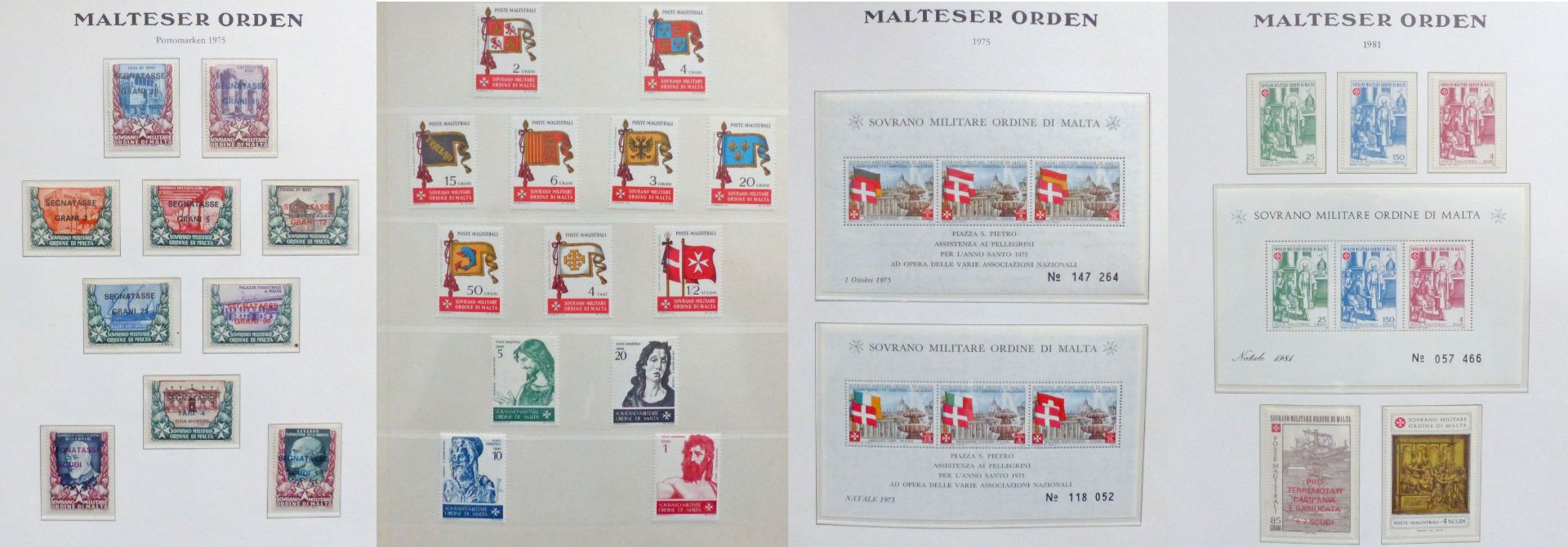 Malta Malteser Ordnen Sovrano Militare Ordine de Malta (S.M.O.M.) Sammlung postfrisch** in zwei