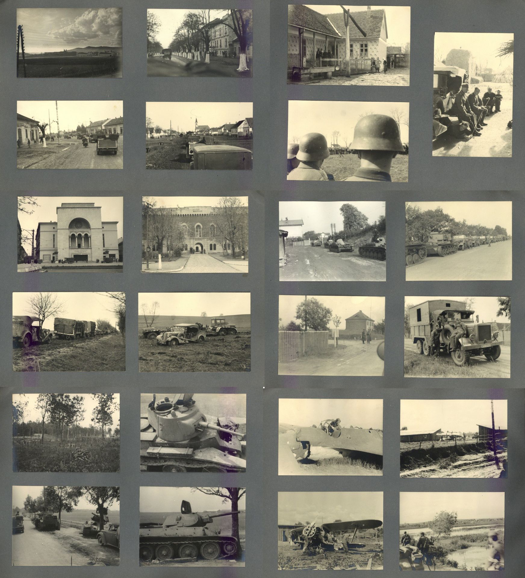 WK II Fotoalbum tolles Album mit ca. 130 Fotos viele Abb. mit Panzern und Technik