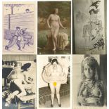 Erotik Album mit 230 Ansichtskarten und Fotos