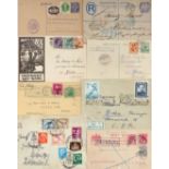 Alle Welt Lot ca. 50 Belege, Briefe u. Postkarten meist vor 1945, unterschiedlich, sicher ein paar