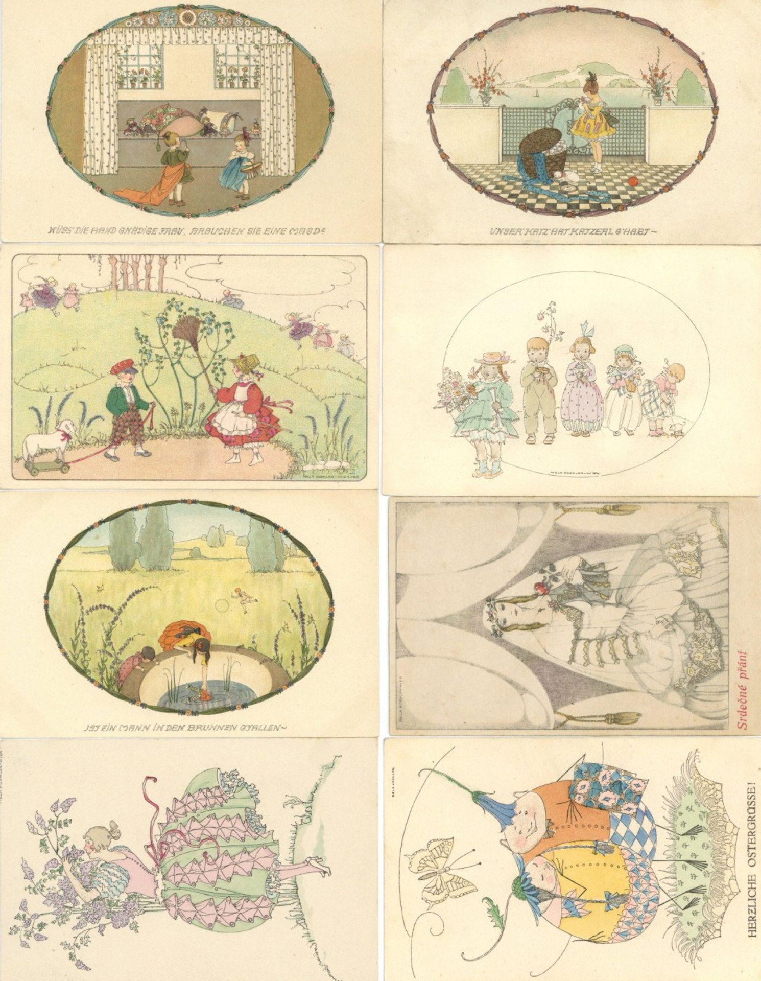 Koehler, Mela Sammlung mit 40 Ansichtskarten I-II