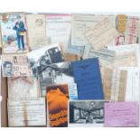 Eisenbahn Lot Dokumente in kleiner Schachtel, dabei Militär-FS WK I, Fahrpläne, Straßenbahn-