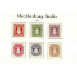 Altdeutschland Mecklenburg-Strelitz Sammlung ungebraucht, unterschiedliche Erhaltung, unbedingt