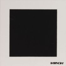 Not by Banksy by Not Not Banksy. Black Square with Black Square.