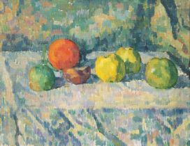 Hauptmann, Ivo (Erkner 1886 - Hamburg 1973). Still Life with Apples.
