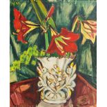 Hauptmann, Ivo (Erkner 1886 - Hamburg 1973). Amaryllis in a Vase.