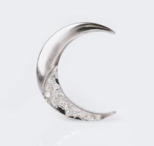 A Diamond Brooch 'Crescent Moon '.