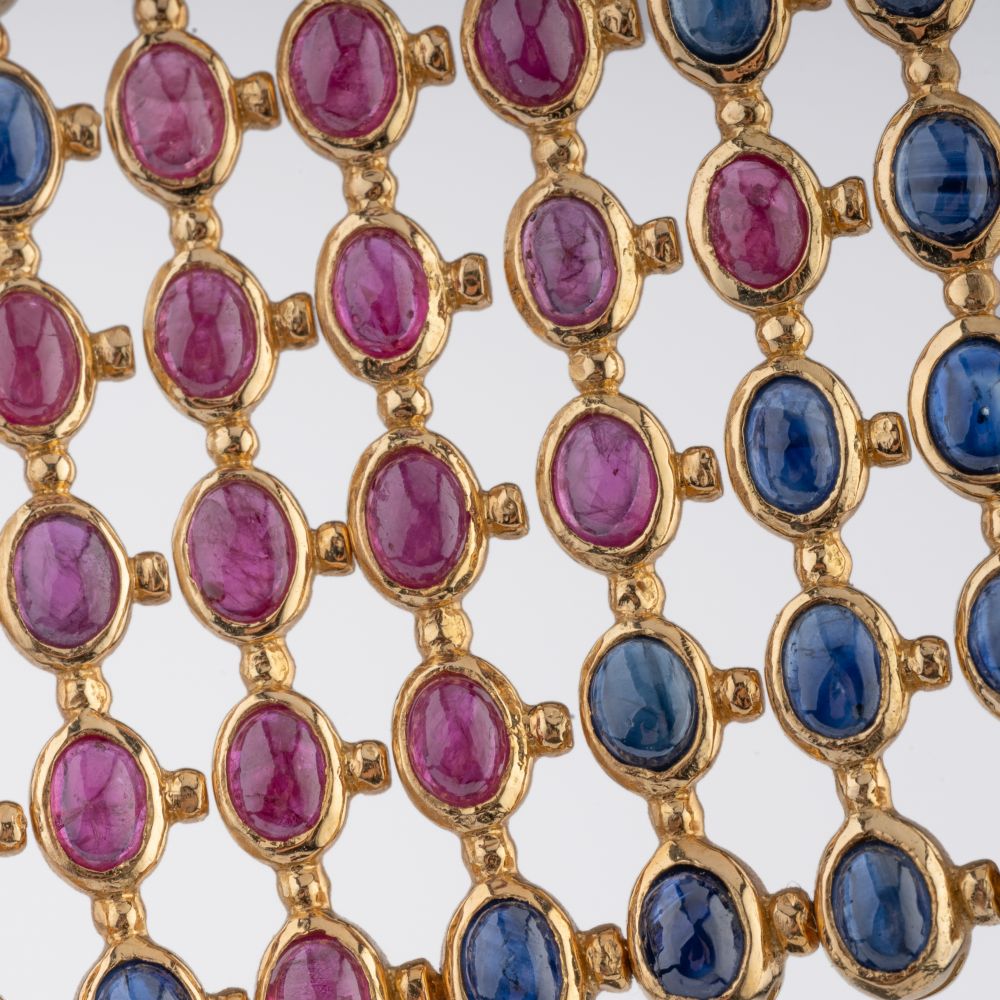 An extraordinary Ruby Sapphire Bracelet. - Image 3 of 4