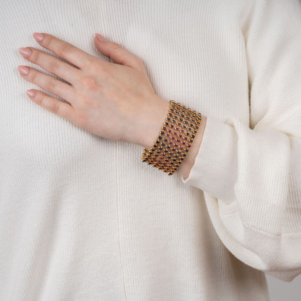 An extraordinary Ruby Sapphire Bracelet. - Image 4 of 4