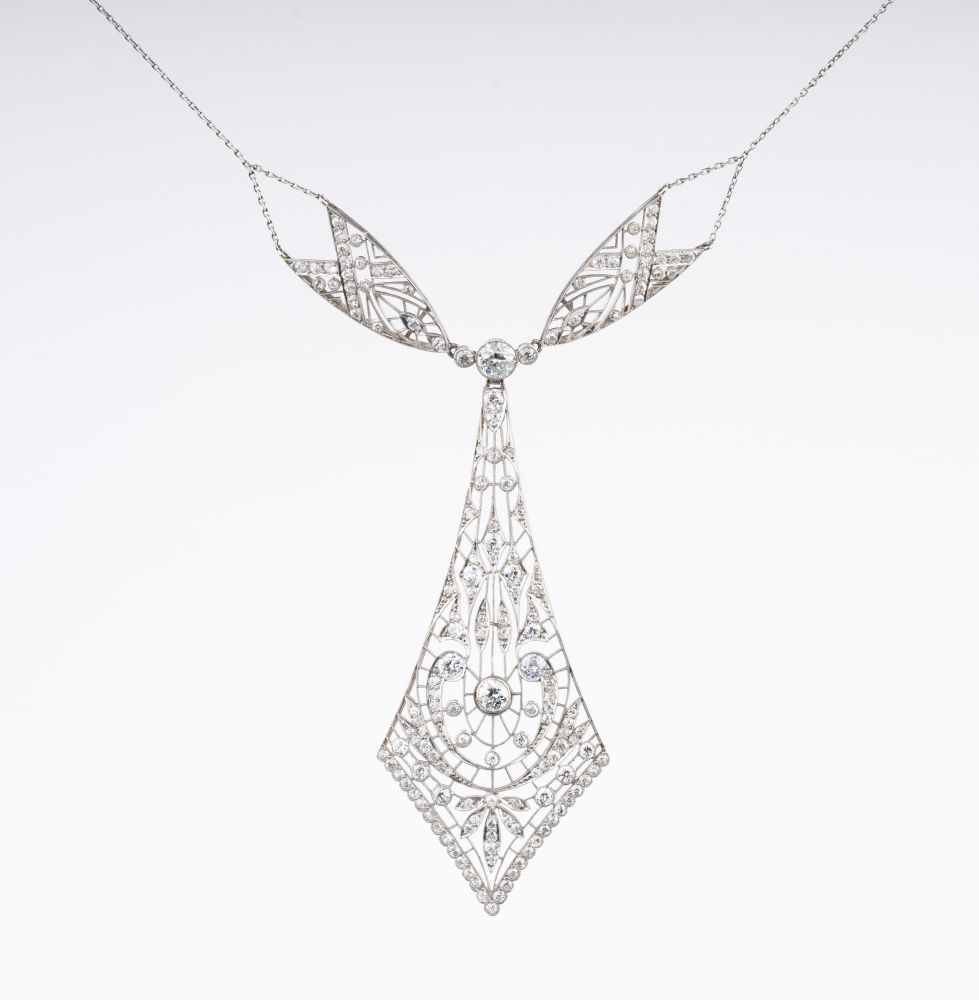 A highquality Art-déco Diamond Necklace.