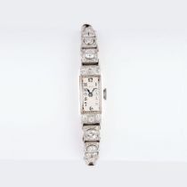 Art-Déco Damen-Armbanduhr mit Diamanten von Eszeha.