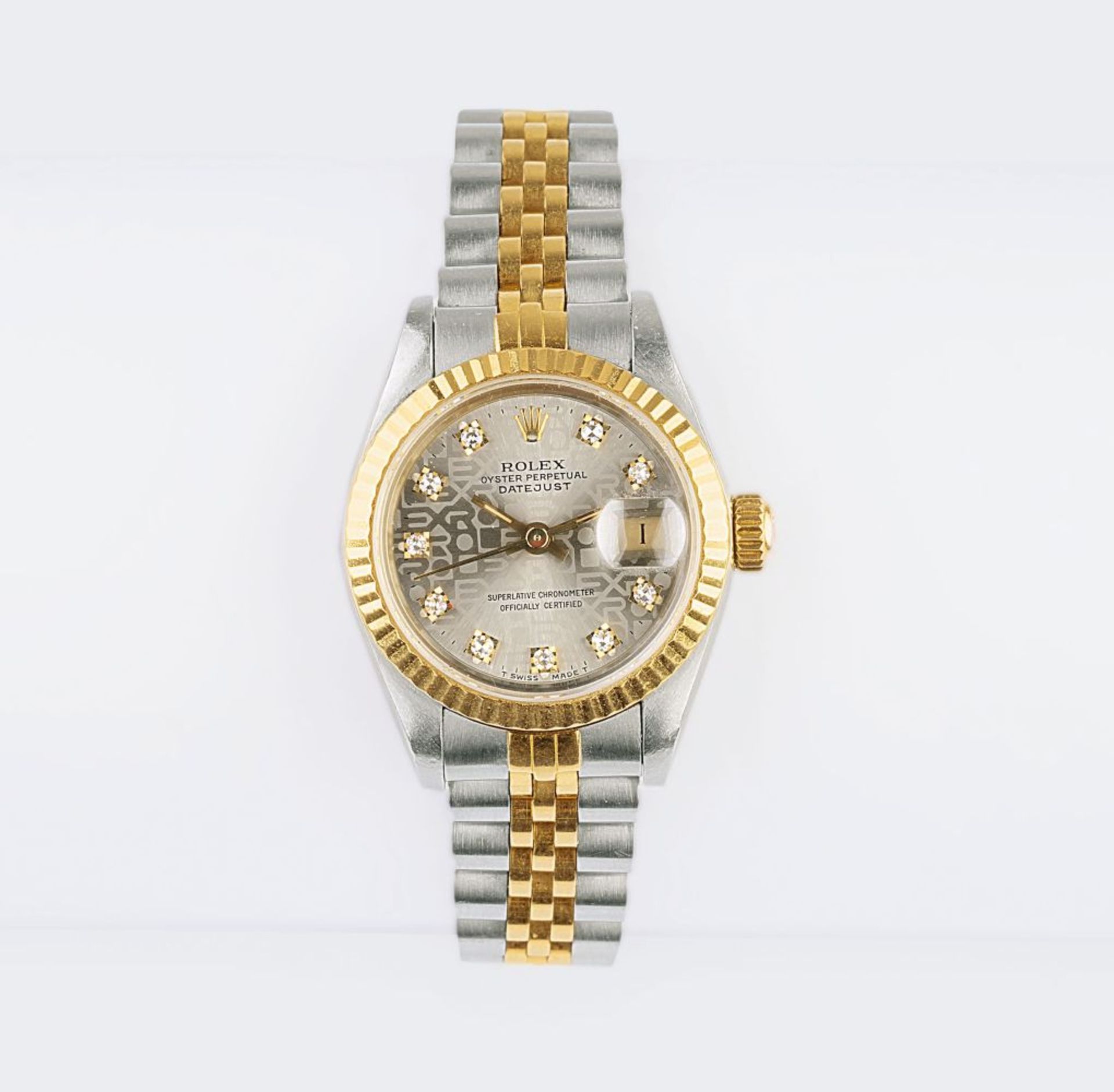 Rolex. A Lady's Wristwatch 'Lady Datejust' with Jubille Diamond Dial.